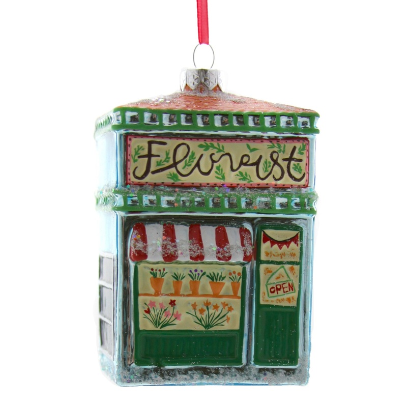 FLORIST SHOP GLASS ORNAMENT BY CODY FOSTER