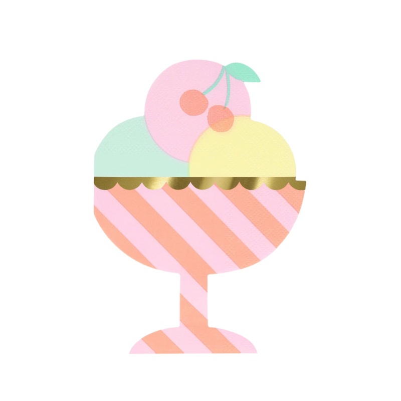 ICE CREAM SUNDAE NAPKINS