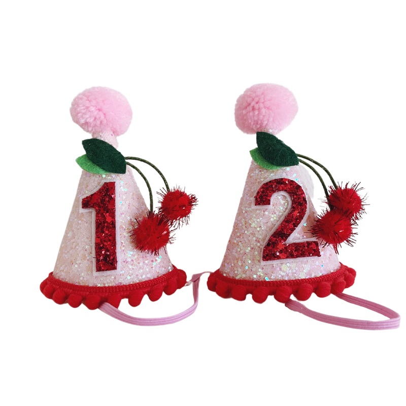 MINI CHERRY BIRTHDAY HAT