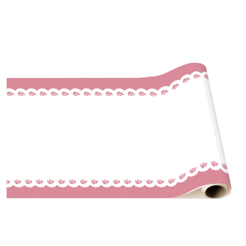 PETAL PINK LACY FLORAL TABLE RUNNER