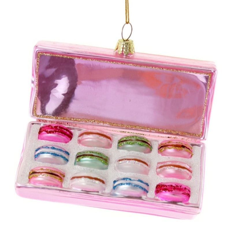 PINK BOX OF MACARONS ORNAMENT BY CODY FOSTER