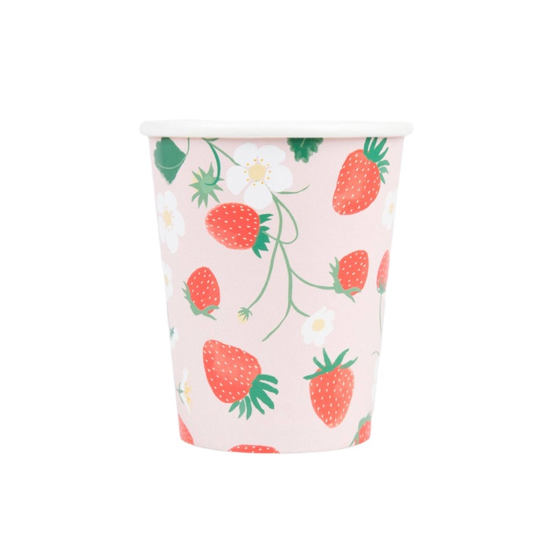 STRAWBERRY PATTERN CUPS