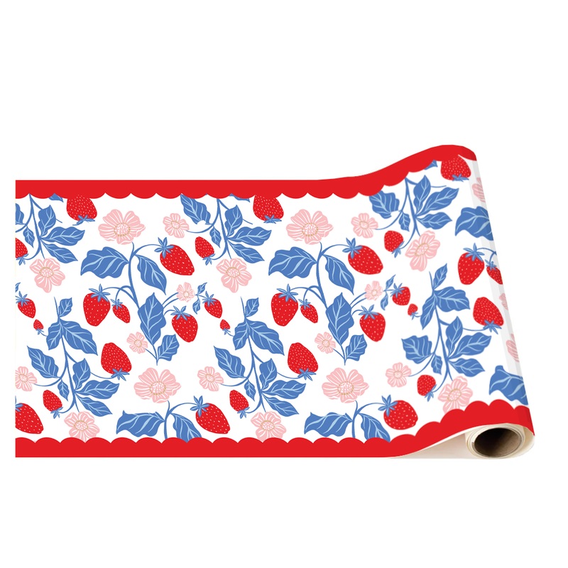 SUMMER STRAWBERRY TABLE RUNNER