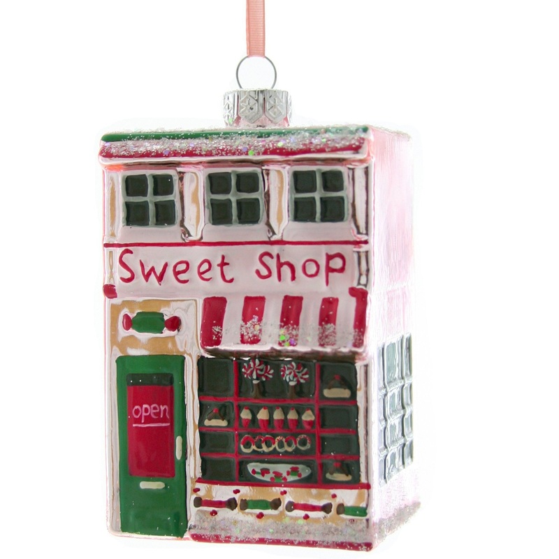 SWEET SHOP GLASS ORNAMENT