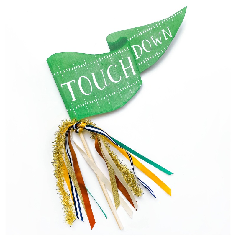 TOUCHDOWN FOOTBALL TAILGATE PARTY PENNANT