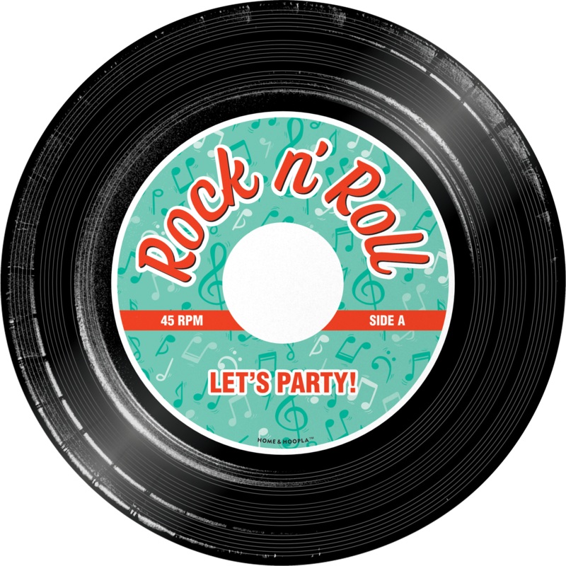50’S RECORD DESSERT PLATES