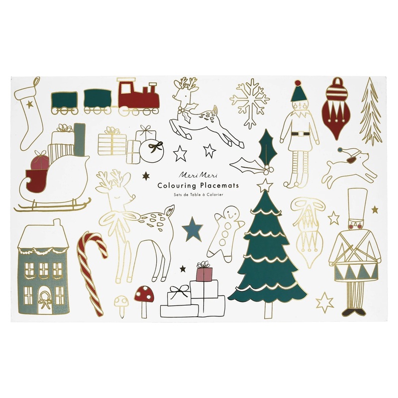 CHRISTMAS COLORING PLACEMATS