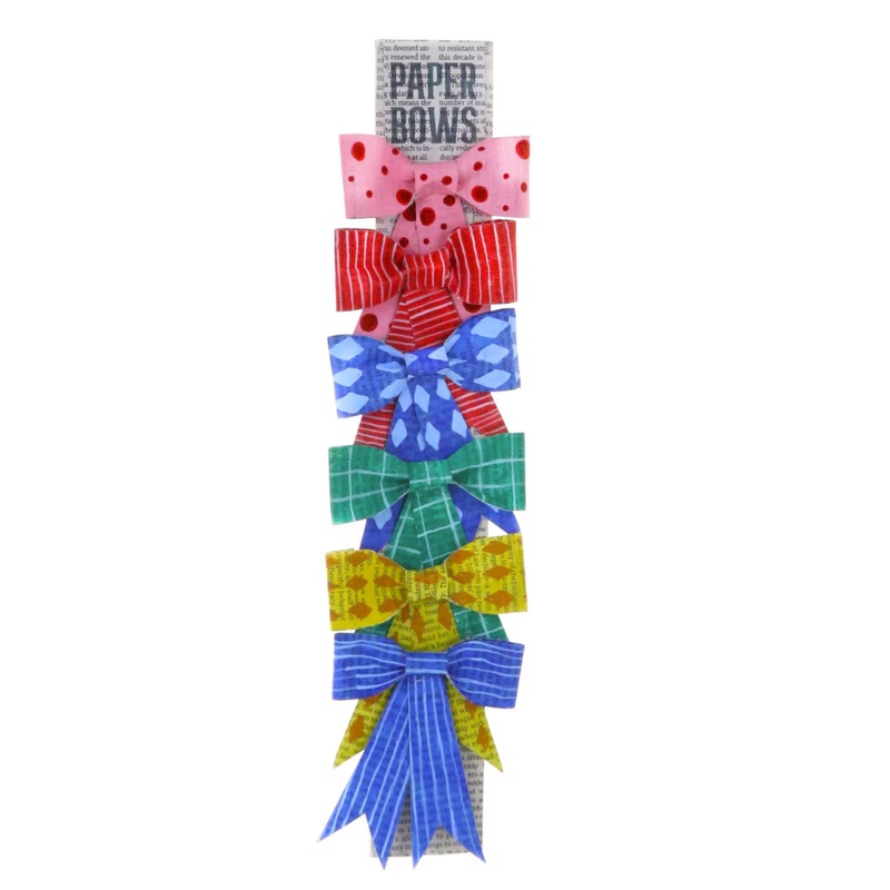 COLORFUL PAPER BOWS SET OF 6 BY CODY FOSTER