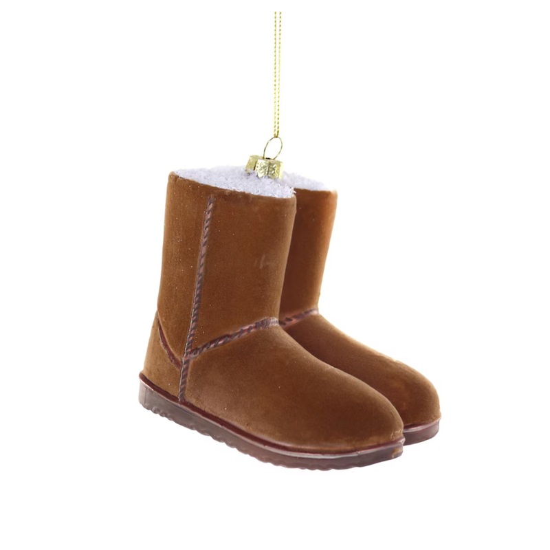 COZY BOOTS GLASS ORNAMENT BY CODY FOSTER