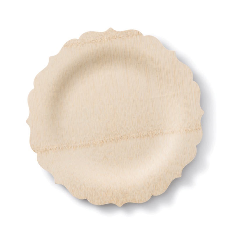 FANCY COMPOSTABLE BAMBOO PLATES