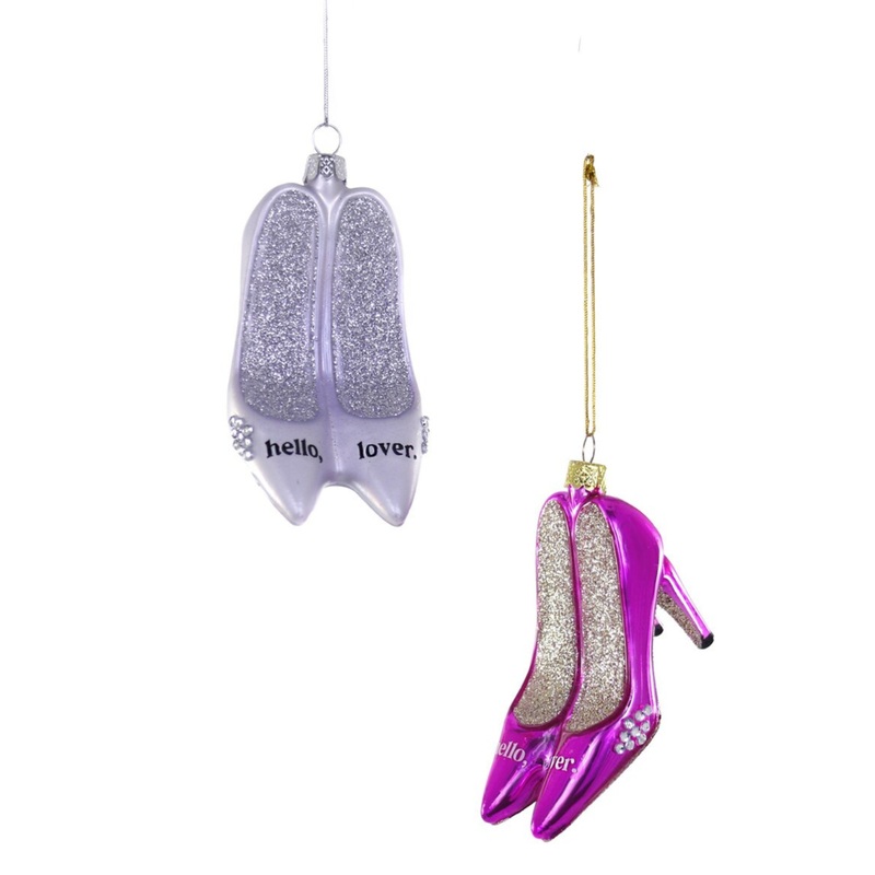 HELLO, LOVER HIGH HEEL SHOES GLASS ORNAMENT BY CODY FOSTER