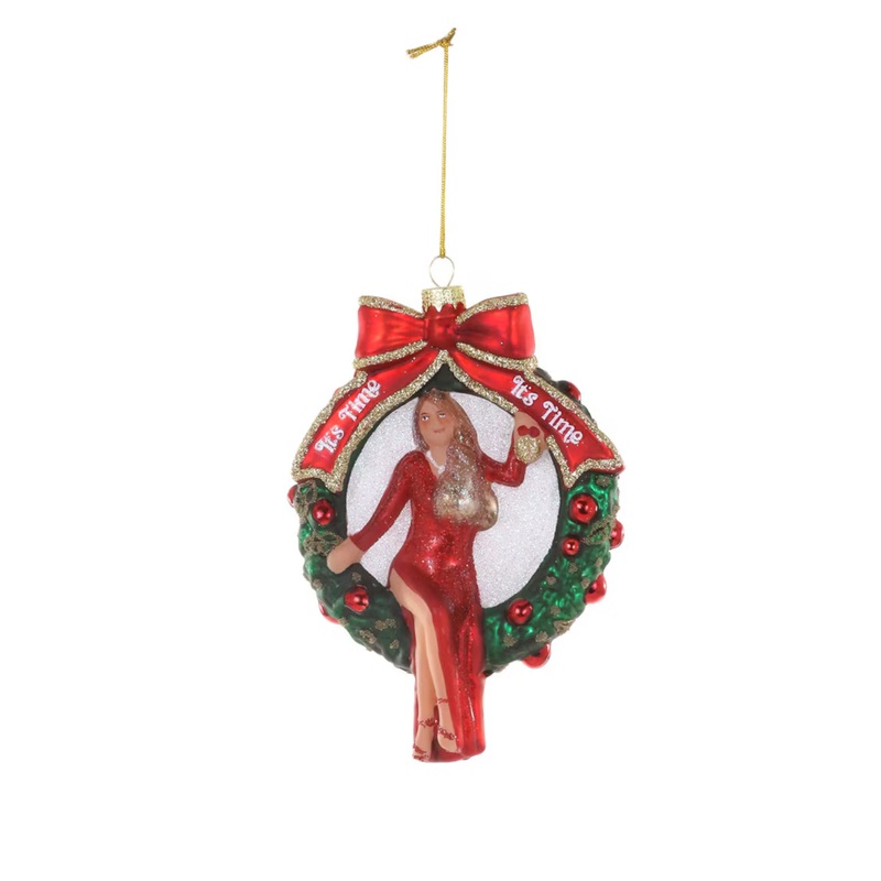 IT’S TIME GLASS ORNAMENT BY CODY FOSTER