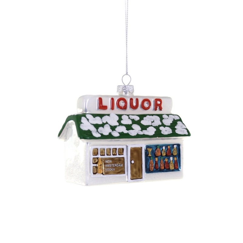LIQUOR STORE GLASS ORNAMENT BY CODY FOSTER