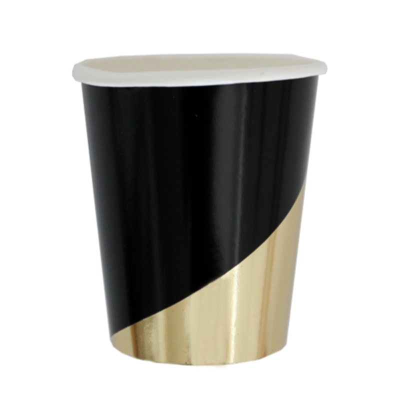 NOIR BLACK & GOLD COLORBLOCK CUP