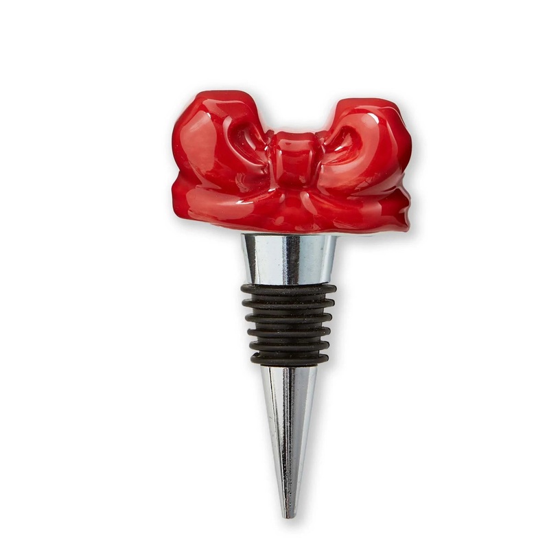 RED BOW BOTTLE STOPPER