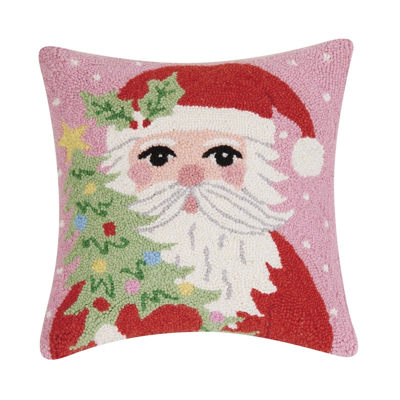 SANTA &  TREE HOOK PILLOW