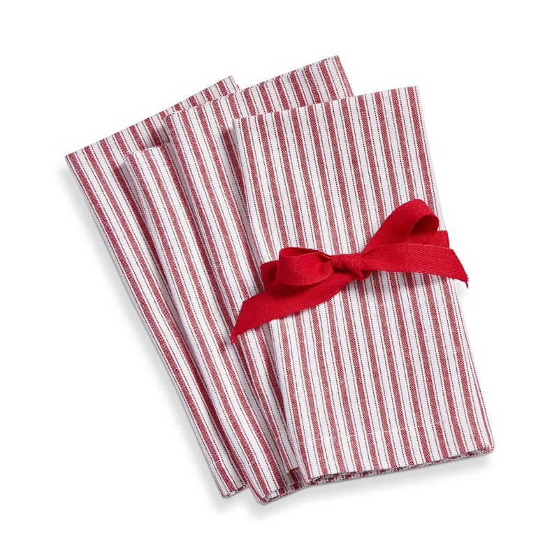 TICKING STRIPE CLOTH NAPKIN SET