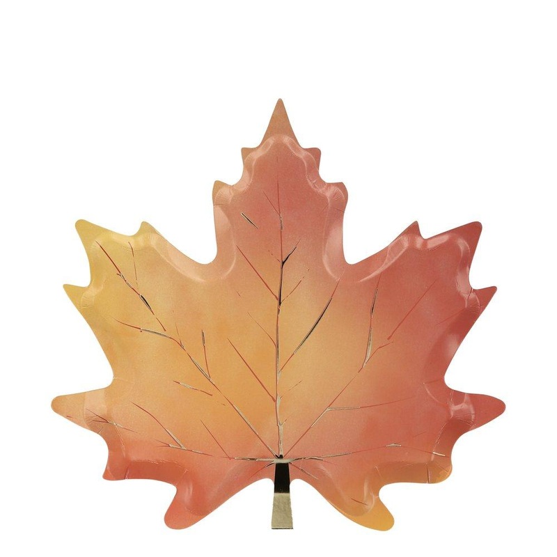 AUTUMN MAPLE LEAF PLATE
