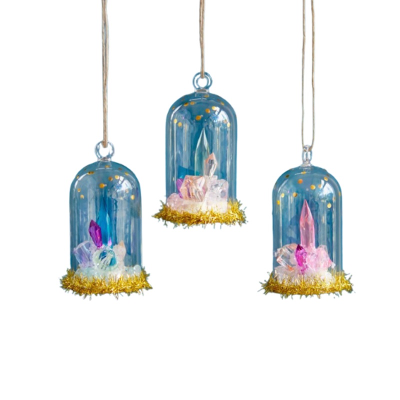 CRYSTAL DOME ORNAMENT BY GLITTERVILLE