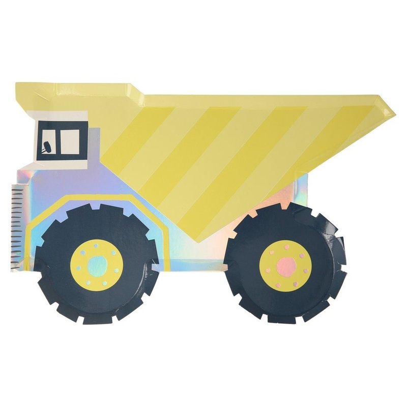 DUMP TRUCK CONSTRUCTION THEMED PLATE
