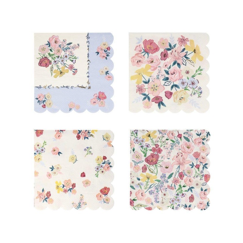 ENGLISH GARDEN FLORAL PARTY NAPKINS