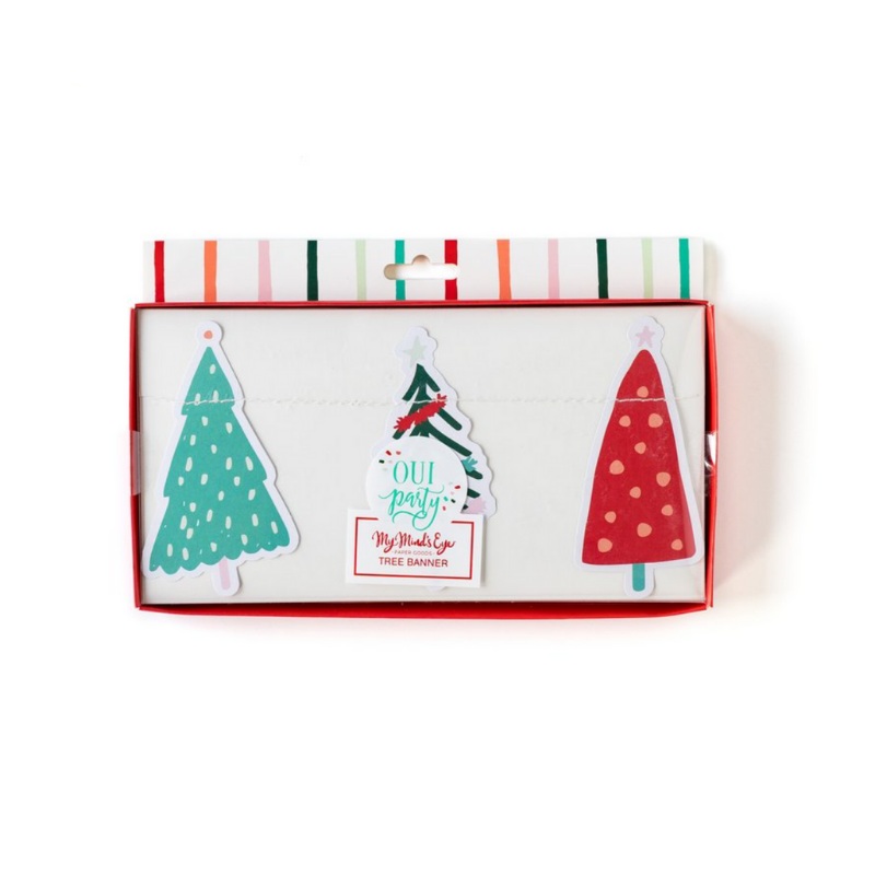 FA LA LA CHRISTMAS TREE BANNER