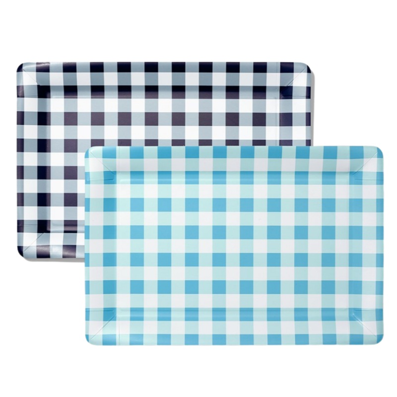 GINGHAM SERVING TRAYS