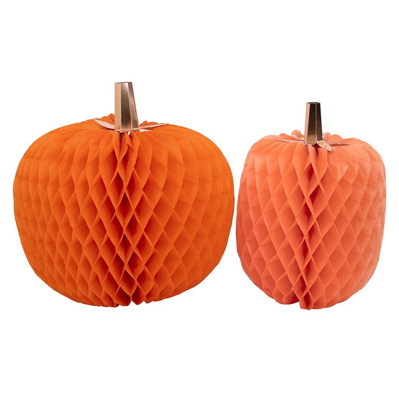 HALLOWEEN HONEYCOMB LARGE PUMPKINS
