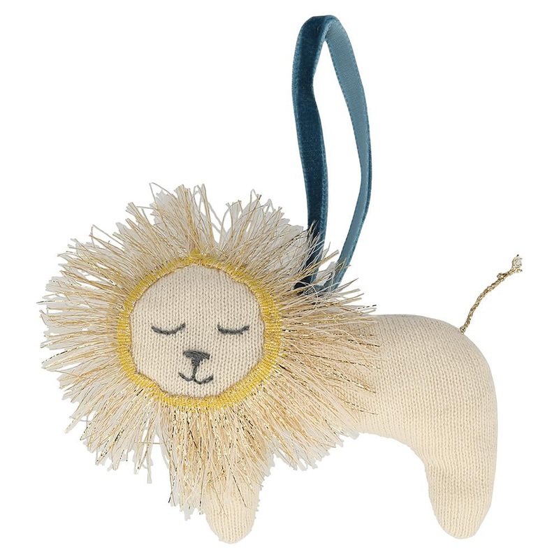 KNITTED LION TREE DECORATION