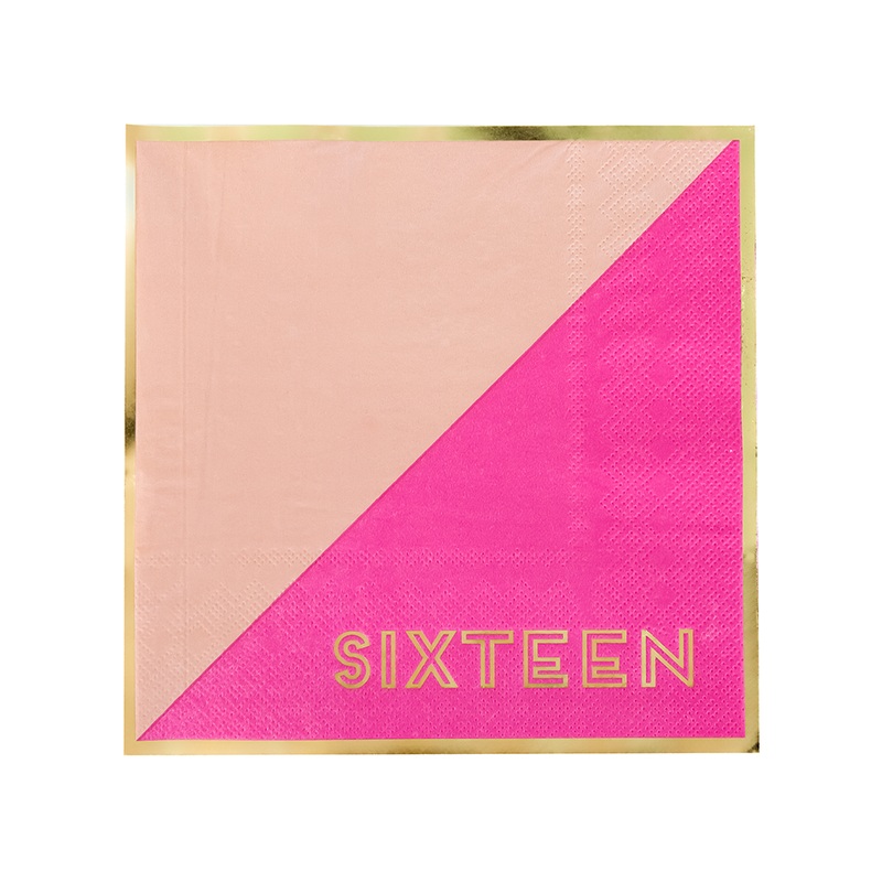 MILESTONE SWEET SIXTEEN LARGE NAPKINS