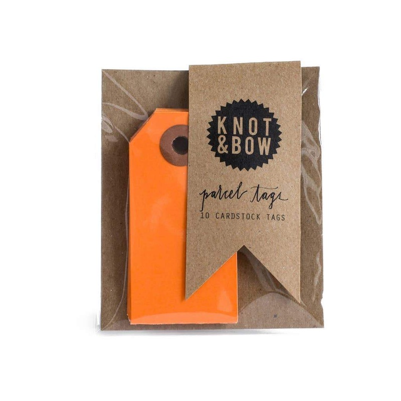 ORANGE PARCEL TAGS