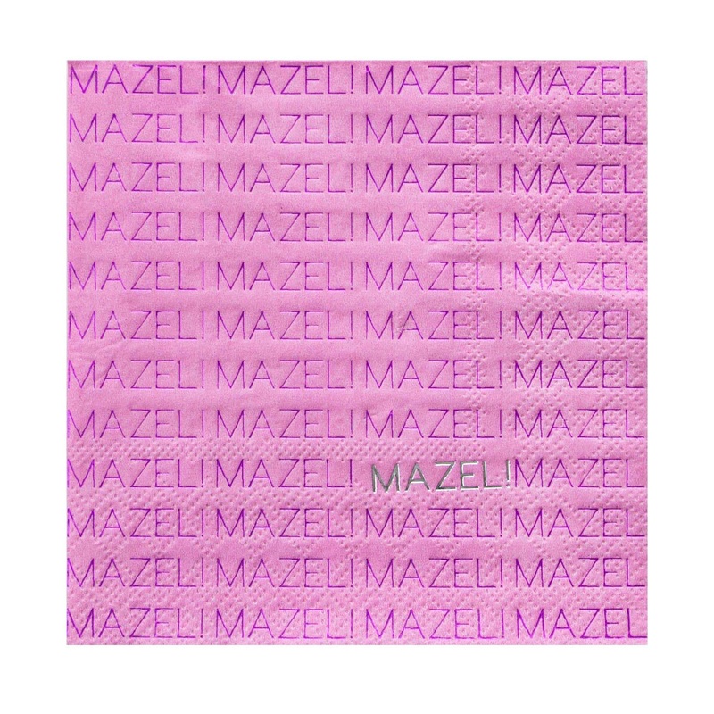 PINK MAZEL COCKTAIL NAPKINS