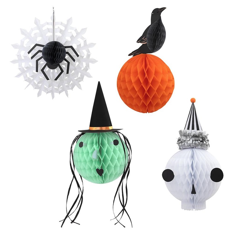 VINTAGE HALLOWEEN HONEYCOMB HEADS