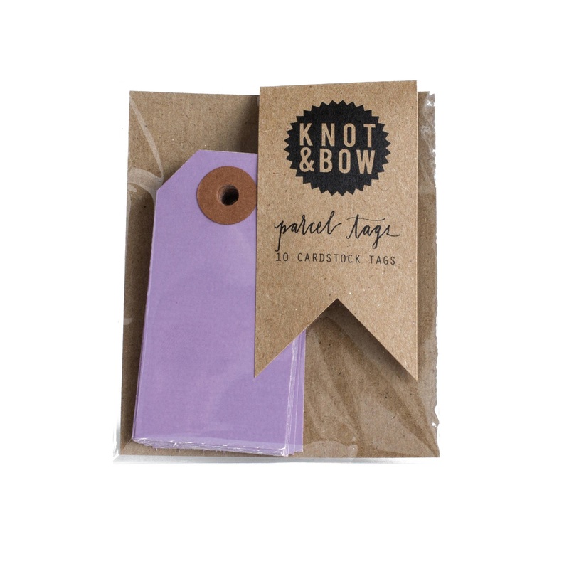 VIOLET PURPLE PARCEL TAGS