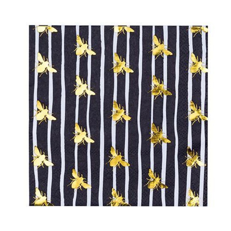 BEE COCKTAIL NAPKINS