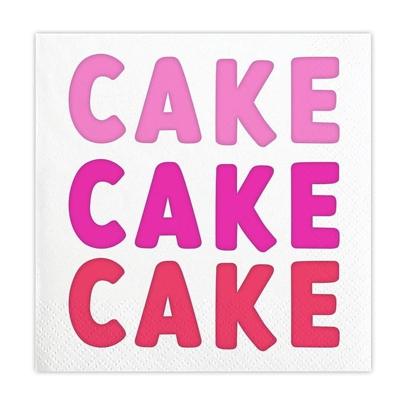 CAKE CAKE CAKE BEVERAGE NAPKINS