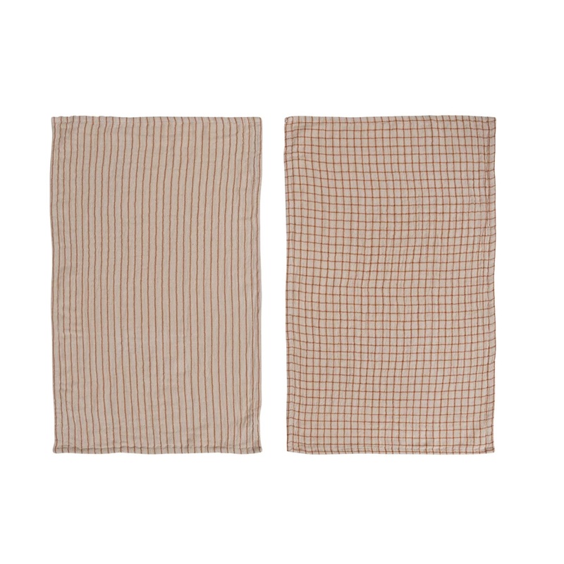 DOUBLE CLOTH TEA TOWEL WITH PATTERN