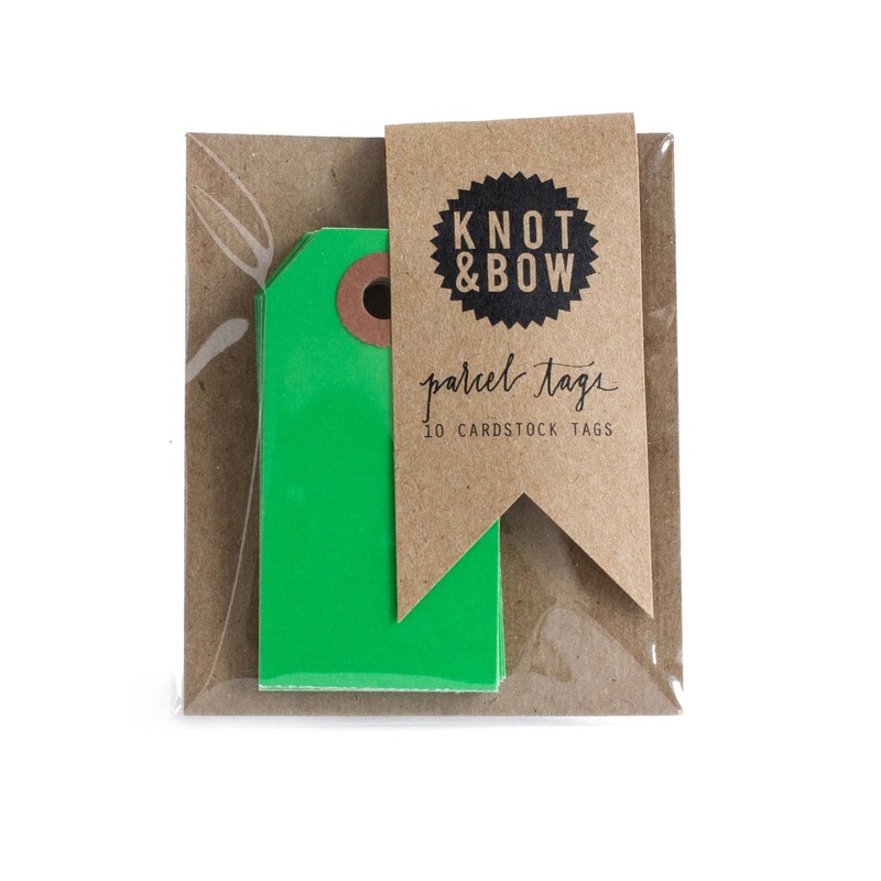 GREEN PARCEL TAGS