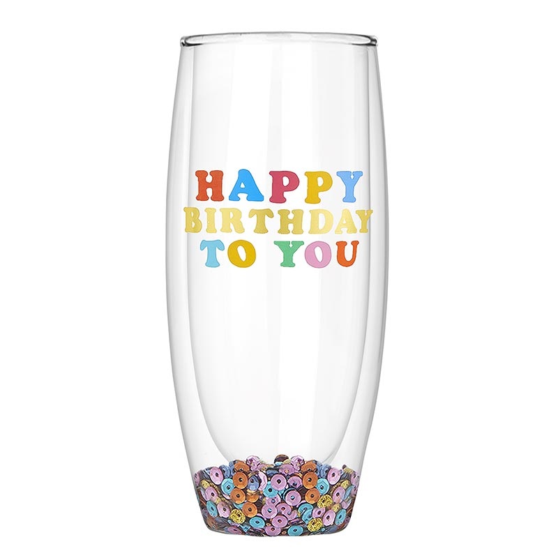 HAPPY BIRTHDAY TO YOU CHAMPAGNE GLASS