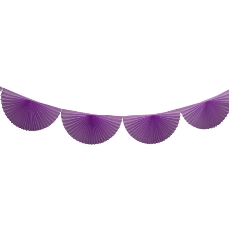 LAVENDER BUNTING FAN GARLAND