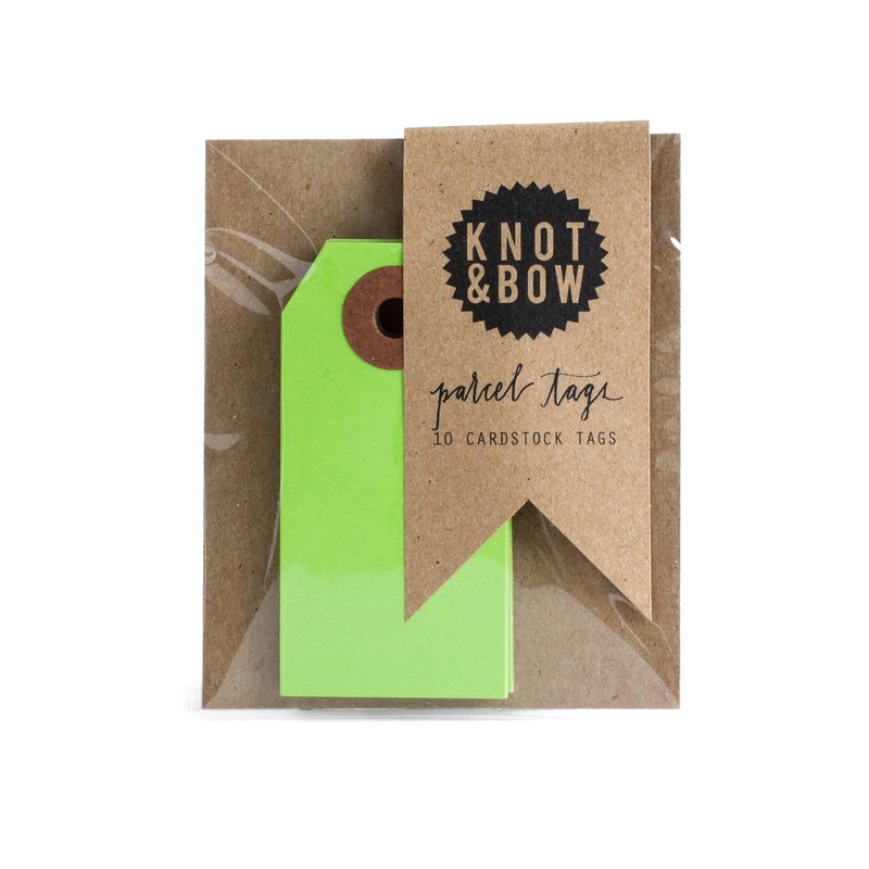 LIGHT GREEN PARCEL TAGS