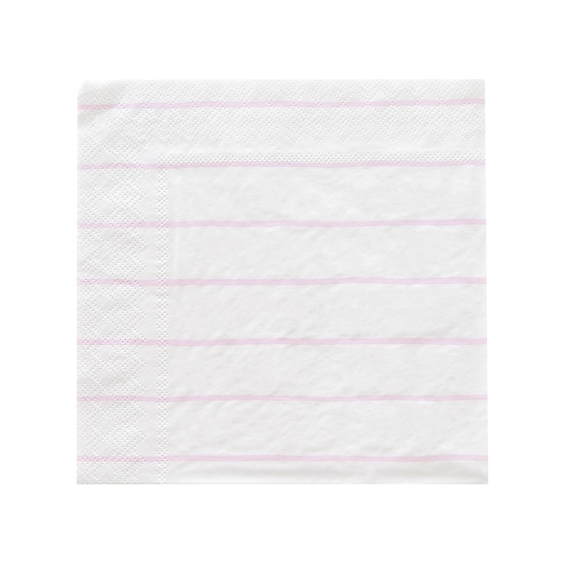 LILAC PURPLE FRENCHIE STRIPED NAPKINS