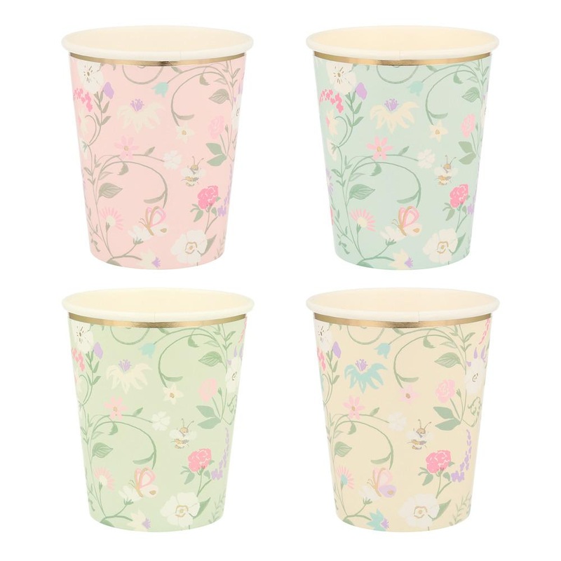 MERI MERI X LADUREE PARIS FLORAL PARTY CUPS