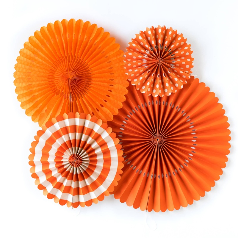 ORANGE PARTY FANS