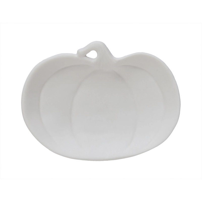 SMALL STONEWARE PUMPKIN SHAPED DISH