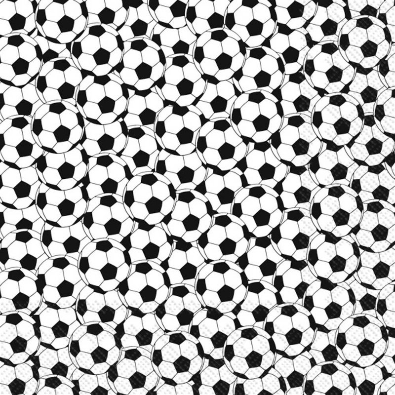 SOCCER BALLS COCKTAIL NAPKINS