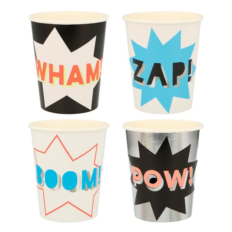 SUPERHERO THEMED PARTY CUPS