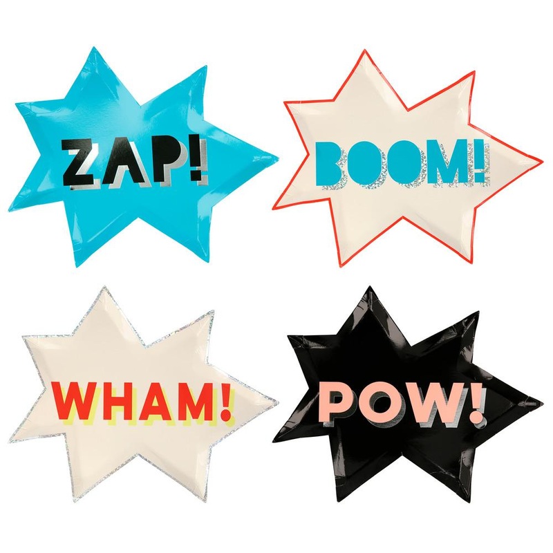 SUPERHERO THEMED PARTY PLATES