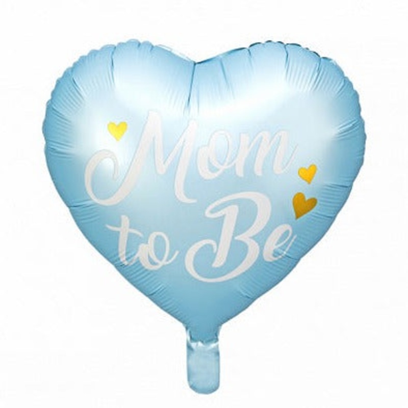 BLUE MOM TO BE BALLOON