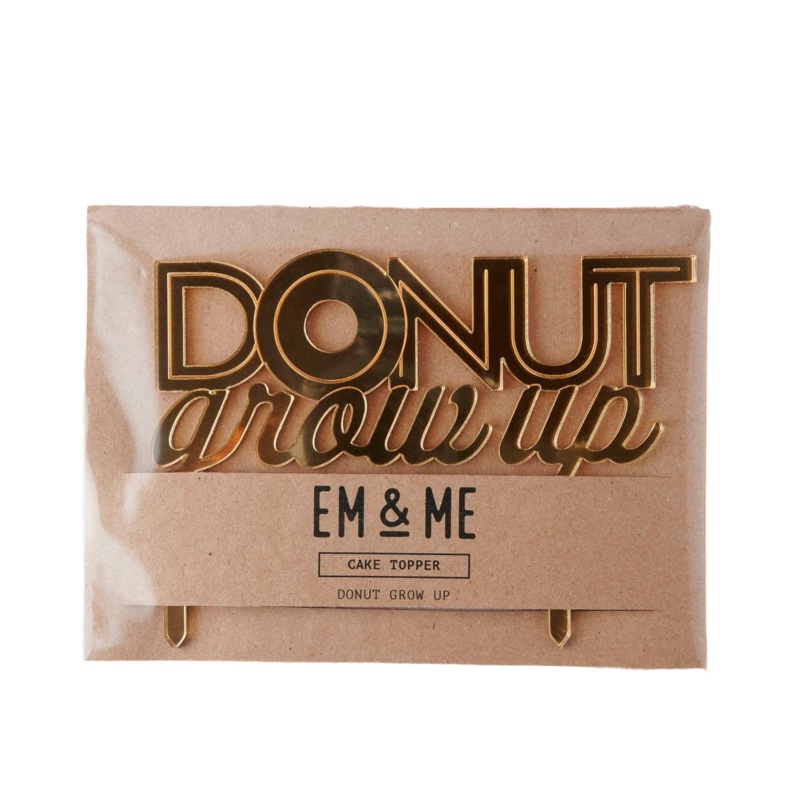 DONUT GROW-UP CAKE TOPPER